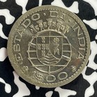 1959 Portuguese India 1 Escudo Lot c4486 High Grade  Beautiful 