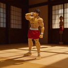 Bw-bk-rst  1 12 Fabric Red Shorts For Storm Arena Baki Hanma Figure