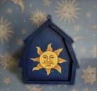      Vtg Sun Moon Stars Celestial Tarot Astrology Zodiac Birdhouse Bird Feeder     