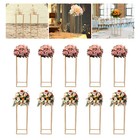 31 4   10pcs Tall Gold Metal Flower Stand For Wedding Table Centerpieces Decor