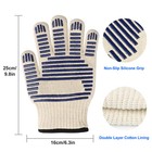 Heat Resistant Bbq Gloves  Silicone Non-slip Kitchen Oven Mitts Grilling Gloves
