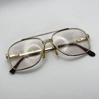 L amy Westport Glasses Eyeglasses Mens Gold Aviator 70s 80s Vintage Frames Only