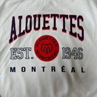 Montreal Alouettes Cfl Shirt Size Large Graphic Logo Long Sleeve White