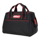 Hyper Tough 12-inch Polyester Tool Bag  With Full-length Zipper And Double Strap