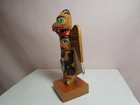 Alaska Black Diamond Totem Pole Fogwoman By Patrick Seale initials  4  Tall