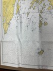 1964 Vtg Nautical Chart  313 - Maine  Muscongus Bay  East Coast Uscgs