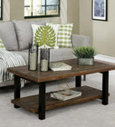 Table Coffee Wood Room Living Storage Shelf Side End Modern Furniture Top Rustic