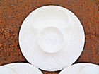 3 Piece Majolica Pottery Artichoke Plates   Xlnt 