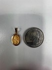 14k Yellow Gold Religious Milagrosa Charm Pendant For Necklace Or Chain