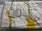 Wamsutta Christian Dior Yellow Iris Twin Fitted Flat Sheet Supercale Designer