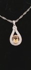 Beautiful Topaz And Diamond On 925 Silver