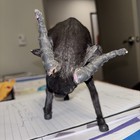 Vintage Bull Bullfighting  Black Bull Figure Taxidermy
