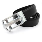 Genuine Leather Mens Ratchet Belt Belts For Men Adjustable Automatic Buckle