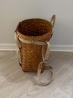 Vintage Hand-woven Adirondack Pack Basket  trapper s   Splint Basket 