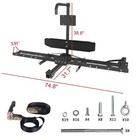 Motorcycle Carrier Hitch Mount Dirt Bike Rack 2inch Trailer Scooter Hauler Ramp