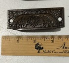 Pair Of Antique Cast Iron Drawer Pulls Eastlake Victorian Matching