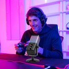 Gaming Rgb Microphone With Noise Cancellation  Studio Usb Computer Condenser Mic