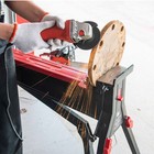 440lb Saw Horse Workbench 37  Pedal Lever1-ton Clamping Force Portable Station