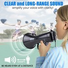 Pyle 50watt Professional Megaphone With Siren   Aux-input For Mp3 Pmp53in