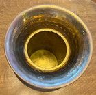 Vintage 12  Hammered Brass Vase With Rope Decoration  India
