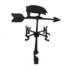 24 In  Aluminum Pig Weathervane - Black-wv-178-bk Free Shipping