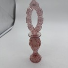 Stunning Vintage Fenton Pink Rose Glass Perfume Bottle 8  Height