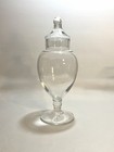      Vintage Glass Apothecary Jar W  Lid 10     Tall Euc