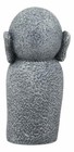 Japanese Buddha Happy Jizo Monk With Hands Clasped In Prayer Mini Statue 4 5 h