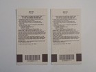 Vintage Walt Disney World One Day Ticket 1990 Magic Kingdom - 2 Adult Tickets
