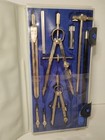 Vintage Alvin Precision Drawing Drafting Set 129b Made In Germany With Case