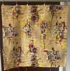 Vintage 1950s 1960s Mid Century Abstract Fabric