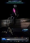 Led Belt Reflective Sash For Darkness High Visibility 40-64  Pink  L1