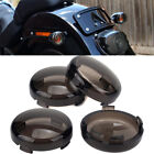 4x Motorcycle Turn Signal Blinker Smoke Lens Cover For Harley Sportster 883 1200