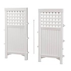 Suncast 4 Panel Screen Enclosure Steel Resin Reversible Panel Outdoor Tre  White