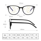 Retro Reading Glasses Progressive Multifocus Anti Blue Light Women Men  1 0 4 0