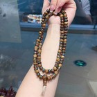 7 8mm Vintage 108 Prayer Mala Bead Tibetan Yak Bone Buddhism Meditation Necklace