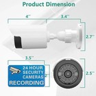 2 Pack Dummy Fake Surveillance Security Camera Blinking Light Home Office Video