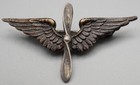 Wwi Army Air Service Pilot Wings Insignia Pin Very Nice Condition