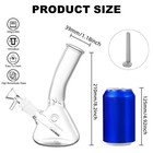 8in Glass Bong Heavy Water Pipe Smoking Bong Beaker 14mm Bowl Hookah W  Screen