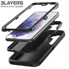 For Samsung Galaxy S21 5g Case Heavy Duty Hybrid Rugged Triple Layer Phone Cover