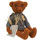 New Primitive Teddy Bear 24 5 t Brown Rustic Sherpa Ted Vintage Style Aged Look