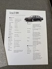 1990 Lexus Ls400   Es250 Original Nos 20pg Dealer Sales Brochure W specs Card