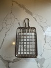Set Of 2 Mini Stainless Steel French Fry Basket Holders 1 Rectangle  1 Square