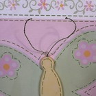 Vintage Style Butterfly Framed Wall Art Nursery Teen Retro Decor Pink Ribbon