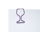 100 Count Bag Shaped Paper Clips Red Wine Glass Clips By Butler In The Home
