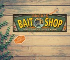 Personalized Bait Shop Sign Rustic Decor Vintage Fishing Tackle 106182002002