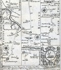 1720 Ogilby Bowen Road Map Huntingdon Stamford Northhampton Royston England