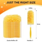 30 Count Duster Refills With Handle Orange Disposable Cleaning Pads
