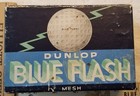 Rare Antique Golf Ball Box Meshed Marking Blue Flash Dunlop London 6 Ball Old