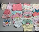 Gerber Baby Girl Clothes Lot 29 Pc Newborn   6m Mixed Assorted Outfits